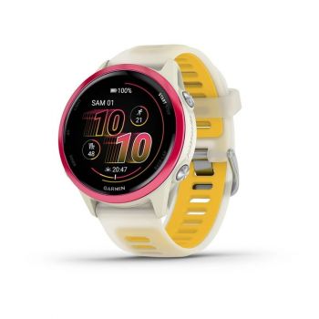 Часы Garmin Forerunner 570 42mm Bone Raspberry Mango