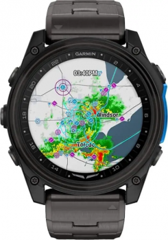 Часы Garmin D2 Mach 2 – 51 mm Carbon Gray DLC Titanium with Vented Titanium Bracelet