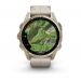Часы Garmin Fenix 8 - 43 mm AMOLED Sapphire Soft Gold / Limestone Leather Band