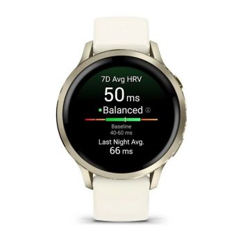 Часы Garmin Venu 4 41mm Lunar Gold White 