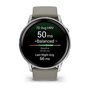 Часы Garmin Venu 4 45mm Silver Grey