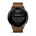 Часы Garmin Venu 4 45mm Slate Black Leather Brown